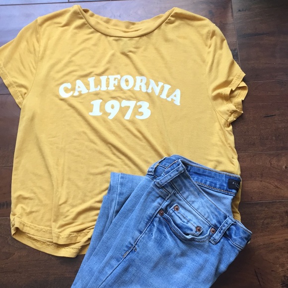 California 1973 H&M mustard shirt - Picture 1 of 4